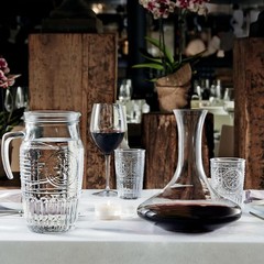 Romantic Water Glass Set of 4 | 10.25 oz Italian Glassware for Beverages