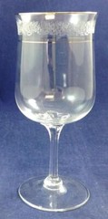 Lenox Crystal Moonspun Platinum Trim Goblet