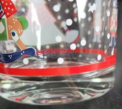 7 Epoch Holiday Joy Double Old Fashioned Set Vintage Christmas Drink Glasses Lot
