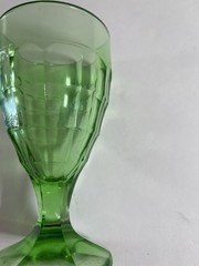 Depression Glass Colonial Block Pattern Water Goblet-Hazel Atlas Glass Company