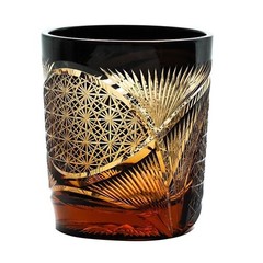 Whisky Glass Tumbler Edo Kiriko Japanese Style Warerford Hand Cut Clear 9oz