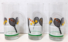 3 Libbey Scott Highball Tennis Tumbler Glasses 6.25″ Tall