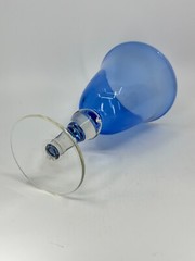 Replacement Artland Iris Cobalt Blue wine or water goblet Bulb Stem 8″H LOVELY!