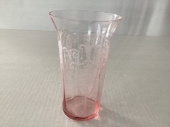 Cambridge Glass Cleo 5 1/2″ Pink 15 oz Flat Tumbler (4 available)