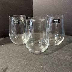 With stickers 3 Riedel Tyrol Crystal 05/04 Merlot tumbler Wine Glasses