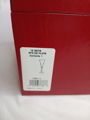 #09 WATERFORD 12 TWELVE DAYS OF CHRISTMAS CHAMPAGNE FLUTE NINE LADIES DANCING