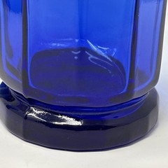 Set of 5 Anchor Hocking Essex Cobalt Blue 16 oz Glasses 10-Panel Tall Tumbler