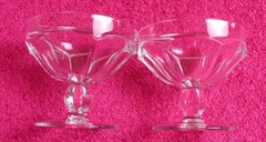 (SET OF 2) Heisey (Colonial Stem #300) 3 1/8″ LOW SHERBETS Exc (last set)