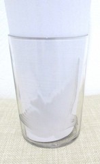 Antique Vintage Clear Etched Bluebird Drinking Glass Tumbler Bathroom OR Vase