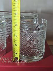 Ralph Lauren Safari Signature Collection Set of 4 Rocks Glasses w/ Box VTG