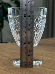 Webb and Corbett Georgian Pattern (?) Stemmed Wine Goblet – Set Of 4