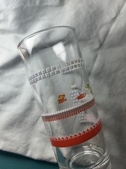CultureFly 2022 Clear Glass Tumbler Video Game Scene Decorated Hand Wash Only