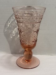1 Mikasa Studio Nova Adirondack Aztec Southwestern Pink Goblet Wine Glass