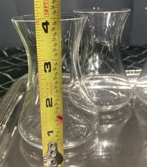 Turkish Tea Glasses 3.7/8” Tall 5.5 oz