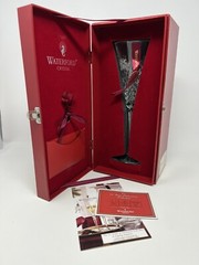 Waterford Crystal Flute 12 Days Of Christmas Two 2 Turtle Doves 2nd Ed w/ Charm