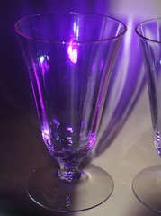 Fostoria Wisteria Lavender Tea/Water Glass (Set of 2 Neodymium Glass 5 1/2″ Tall