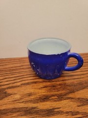 Vintage BLUE Anchor Hocking Rainbow Punch Bowl Mug One MUG ONLY