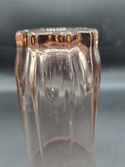 Vintage Pink Arcoroc Lancer 12 oz. Flat Tumblers Single Glass Made In France