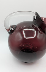 Cambridge Amethyst Tilted Water Pitcher 80 oz Stem 3400 Clear Handle Display Onl