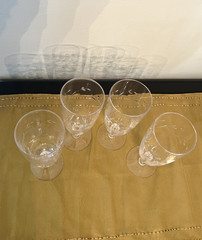 Tiffin-Franciscan Rose Marie Vintage Cut Crystal Iced Tea Glasses – 4