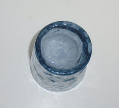 Vintage Aztec Bleu (Blue) Old Fashioned Rocks Glass by Libbey Original 3.5″x3″