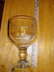 2S Heavy Bar Clear Glass Cocktail Goblet Beer Schooner 16 oz 7-3/8″ Tall 3 lb