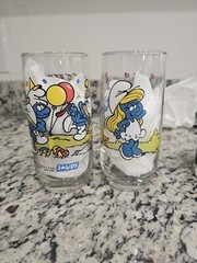Vintage Smurfs Glasses