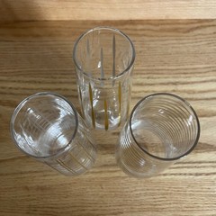 Vintage Stemless Champagne Flutes Glasses MCM Gold Barware Atomic