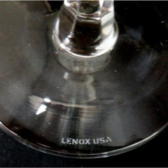 Lenox USA Phoenix Platinum Clear Crystal Wine Glass 8.5 in Stemware Replacement