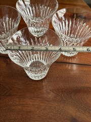 4 Godinger Crystal Knightsbridge Rocks Double Old Fashioned Flared Glasses 10oz