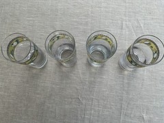 Set Of (8) Mikasa Intaglio Arabella Highball Glasses Cottagecore Rustic Elegant