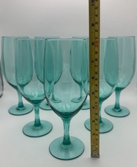 Luminarc France Crystal Iced Tea Glass Teal Green (Set of 7)
