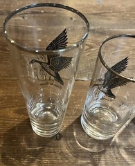 Set Of 3 Vintage Federal Glass Canada Goose Glasses – 2 Highball & 1 Tumbler