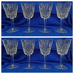 Buy 1-8 Waterford Crystal LISMORE Sherry Claret Wine Stem Glasses $100=FREE SHIP