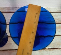 2 Cobalt Blue PIER 1 Martini Glasses/ELEGANT BARWARE 7″