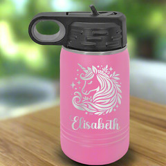 Personalized Polar Camel 12 oz. Water Bottle, Screw On Lid with Flip Top