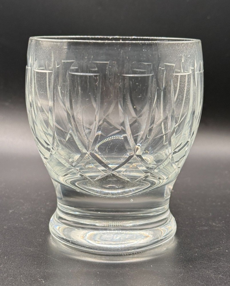 Vintage Block Crystal Versailles DOF Rocks Glass Cut Crystal Whiskey Tumbler