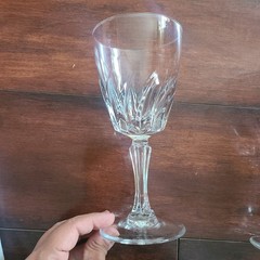 Set of 5 Cristal D Arques FLAMENCO Crystal Water Goblets Glasses 6 3/4” France