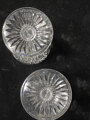Antique American Brilliant Cut Glass 4.4” Cordial Wine Brandy Glasses Set Of 6