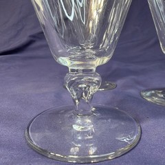 Libbey Simplicity Water Goblets Set Of 4 Stemmed Glasses Etched In Cattails Leaf