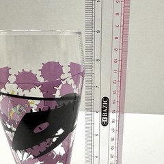 Ritzenhoff Mark Oliver Beer Glass Purple Cartoon Design Signed 18cm