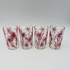 Vintage Swanky Swig Kraft Cornflower Red by Hazel Atlas for Kraft Foods 1947