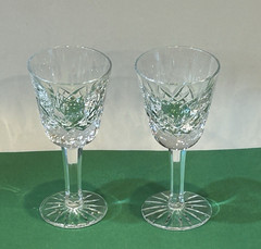 Set of 2 Waterford Lismore Liqueur Cocktail Cordial Glasses 3.5″ Tall – EUC