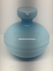 VTG Carlo Moretti Turquoise Blue Cased Handblown Glass Pitcher