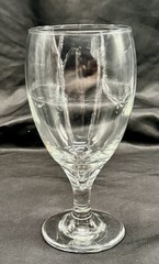 Libbey Teardrop Water Goblet Glass 10oz Vintage Clear Wine Chalice Stemware MCM
