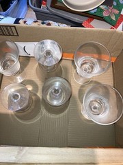 Fostoria Glass Crystal Glass Footed Iced Tea Tumbler 6″ Tall, Set of 6