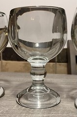 Heavy Bar Clear Glass Cocktail Goblet Beer Schooner 16 oz 7-3/8″ Tall 3 lb