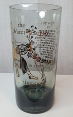 Vintage MCM Federal Glass 22K Zodiac Aquarius Tumbler/Highball Glass