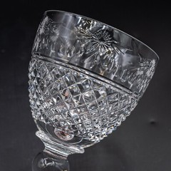 BASE CHIP Stuart Crystal Beaconsfield (Ball in Stem) Water Goblet Glass 4 7/8″