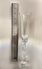 GORHAM AMORE WEDDING DOVES Crystal Toasting Champagne Flutes set of 2